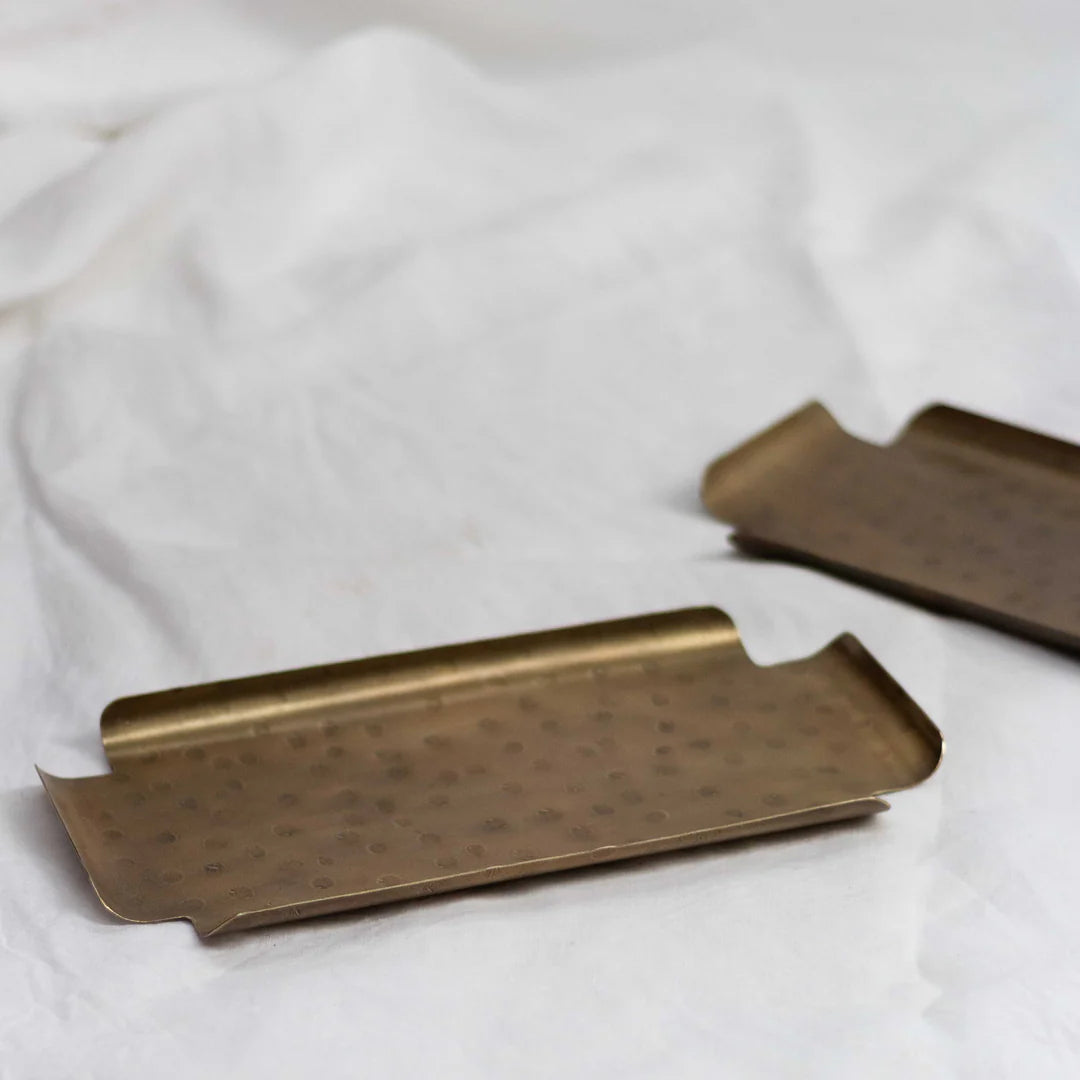 Iron Tray with Curved Edges