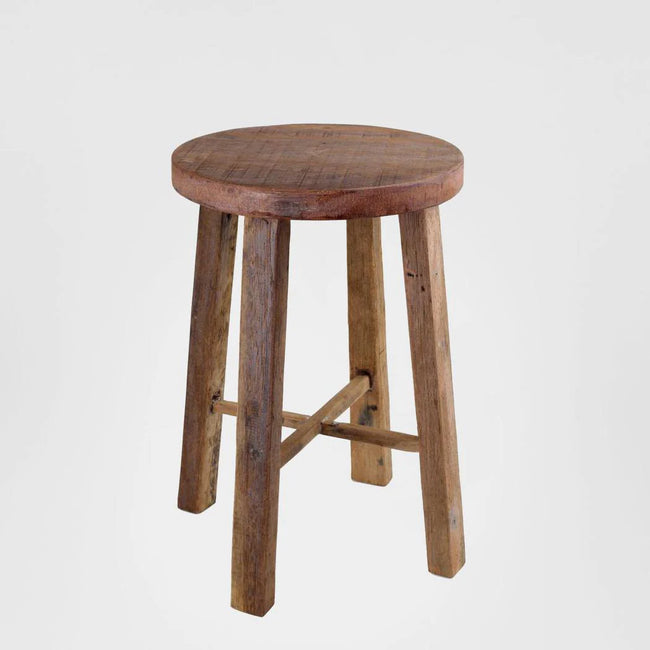 Natural Round Stool