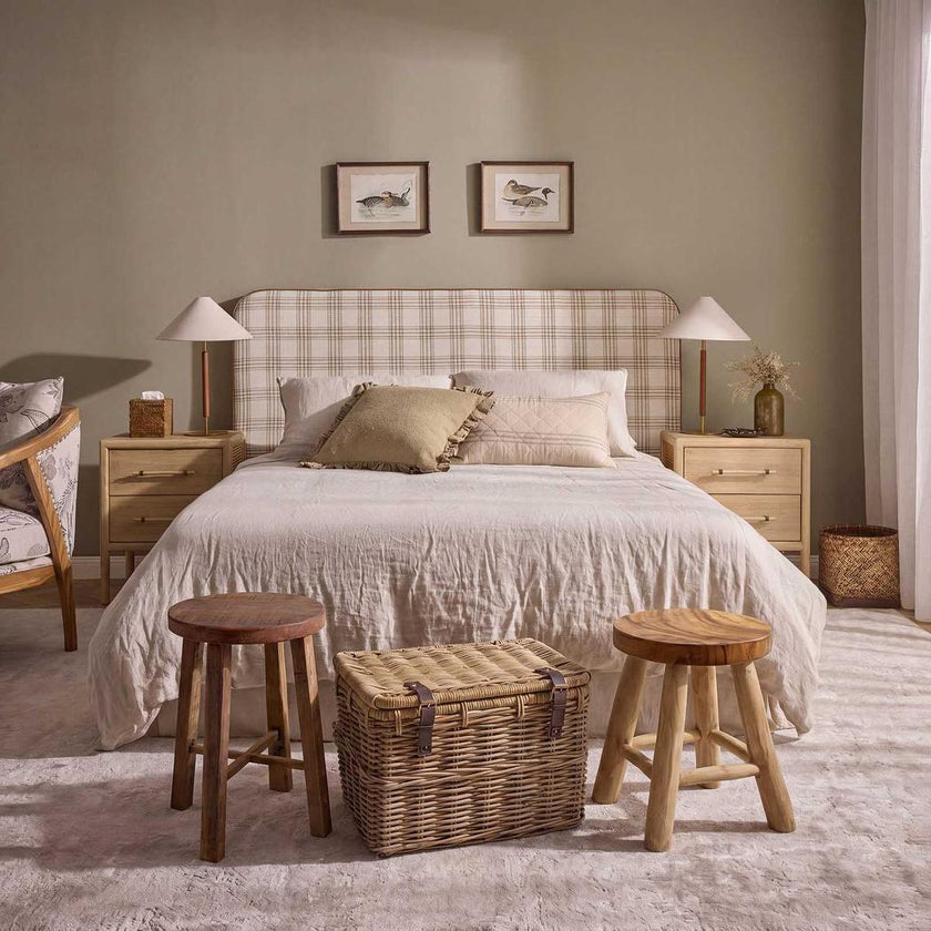 Natural Round Stool