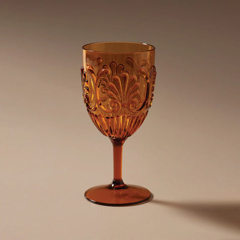 Flemington Acrylic Wine Glass | Amber