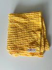 100% Organic Cotton Rustic Waffle Tea Towel| Buttercup