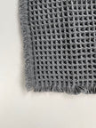 Microfiber Waffle Non slip Bath Mat | Charcoal