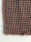 Microfiber Waffle Non slip Bath Mat | Chocolate