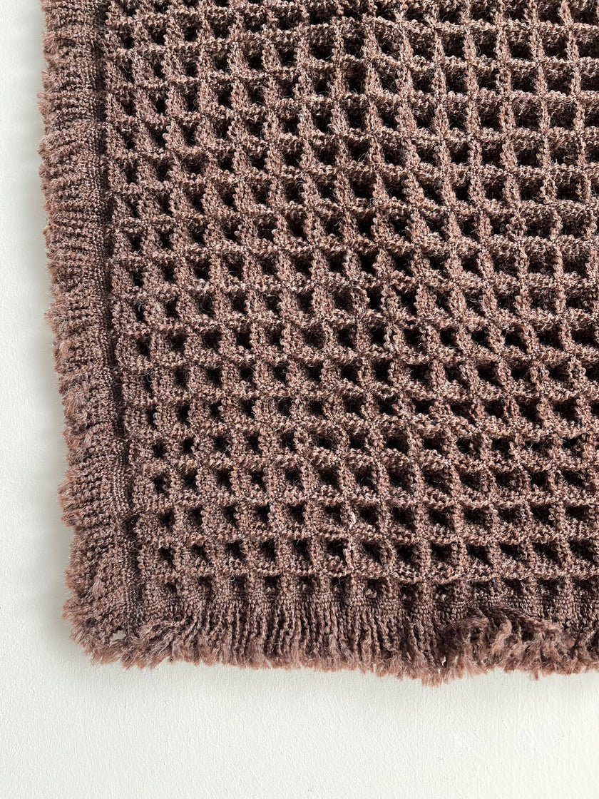 Microfiber Waffle Non slip Bath Mat | Chocolate