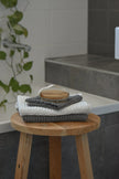 100% Organic Cotton Bamboo Waffle Face Cloth | Charcoal