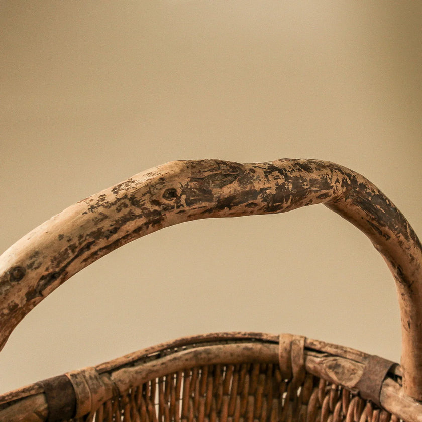 Chinese Vintage Reed Basket