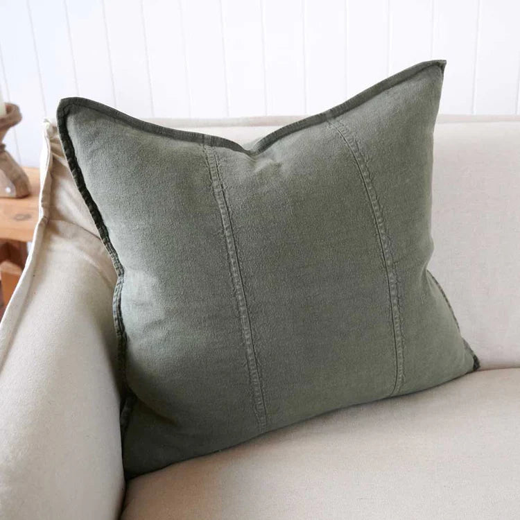 Luca Linen Cushion | Khaki
