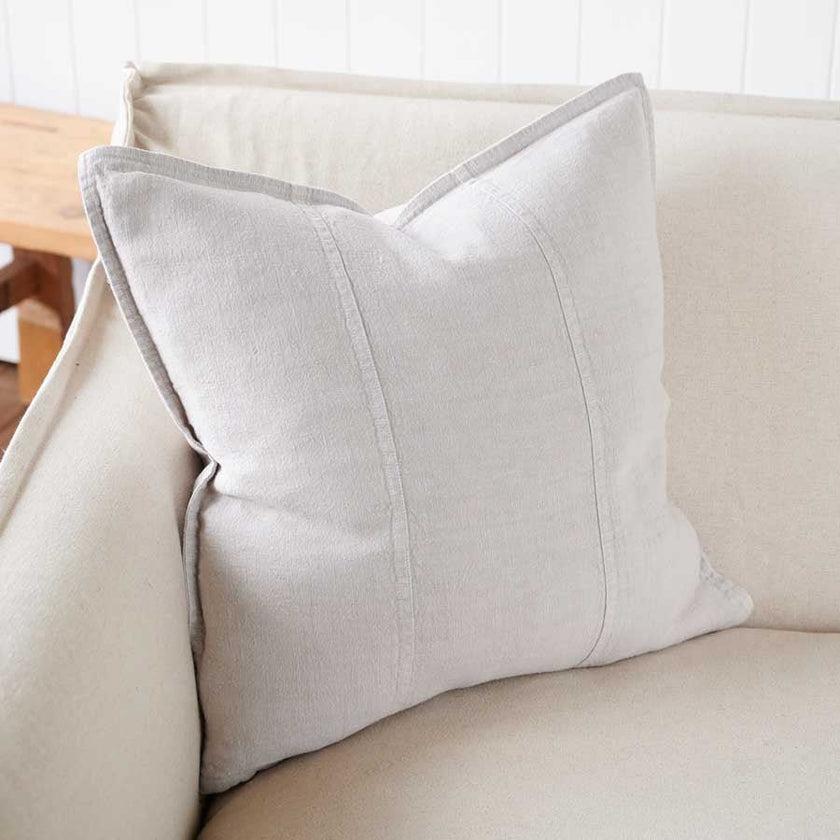 Luca Linen Cushion | Silver Grey