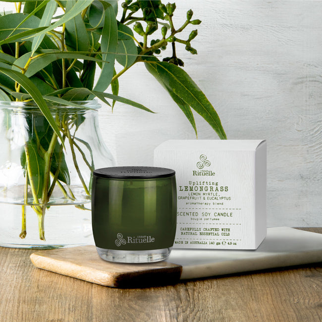 Lemongrass, Lemon Myrtle, Grapefruit & Eucalyptus Soy Candle | 140gm