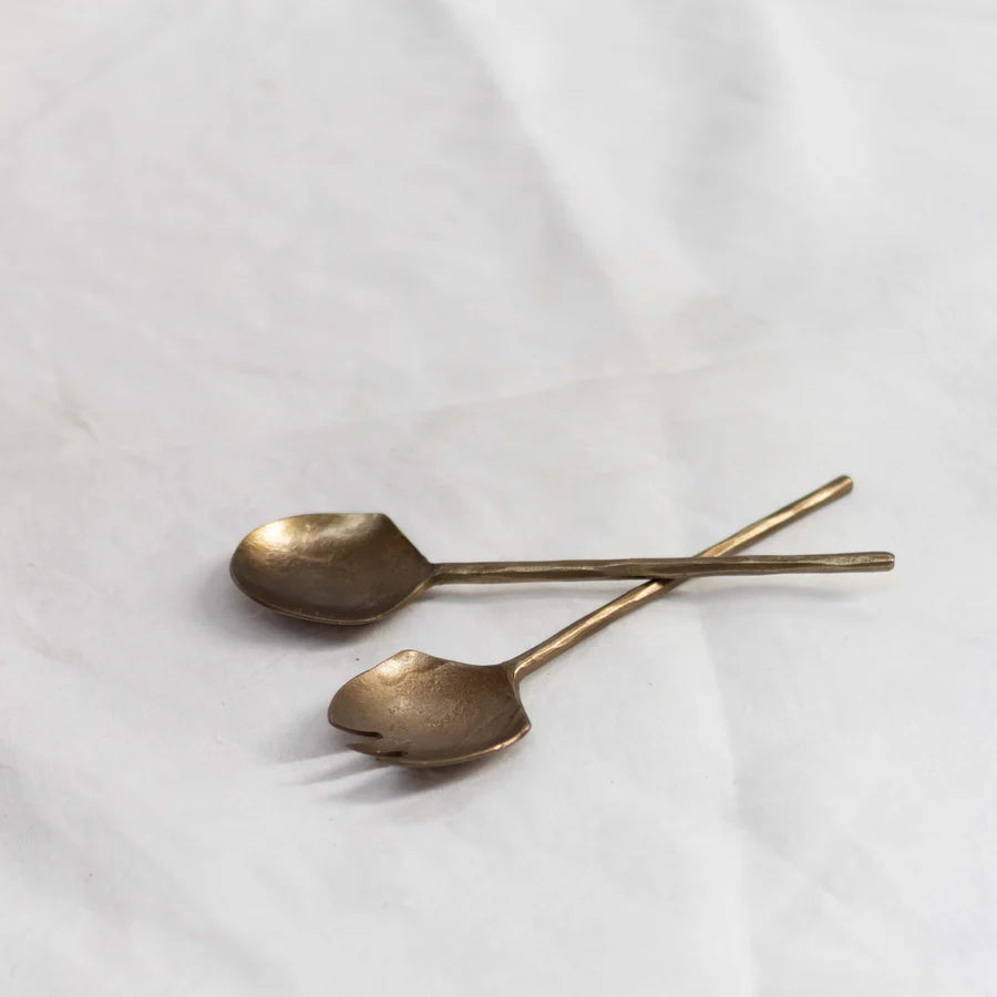 Hand Forged Iron Salad Servers