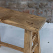 Elm Wood Old Rectangle Stool