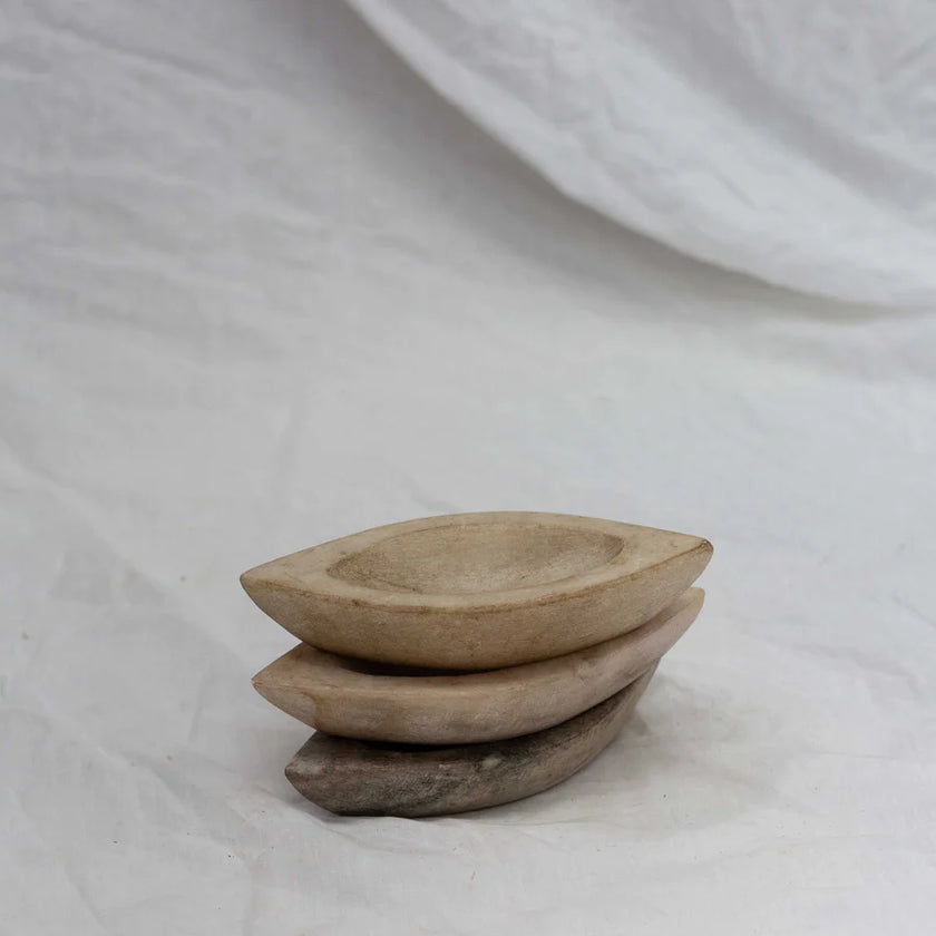 Old Marble Kharal Spice Bowl