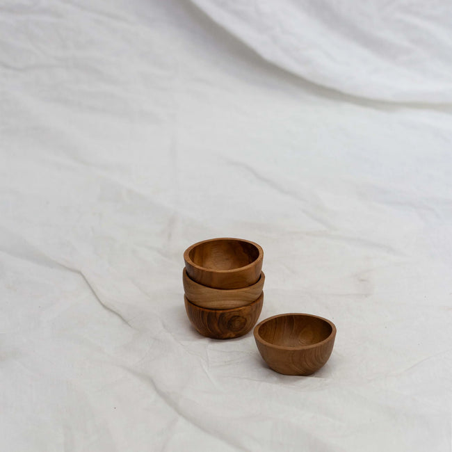 Teak Condiment Bowl | Natural