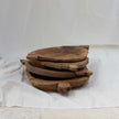 Old Indian Wooden Parat | Natural