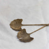 Leaf Salad Servers | Antique Brass