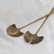 Leaf Salad Servers | Antique Brass