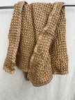 100% Organic Cotton Bamboo Waffle Standard Tea Towel/Hand Towel | Rust