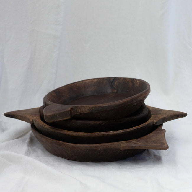 Indian Wooden Parat | Dark