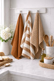 Pure French Linen Tea Towel | Wide Toffee