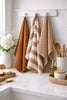 Pure French Linen Tea Towel | Wide Toffee