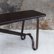 Vintage Indian Wood and Iron Bench Seat