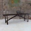 Vintage Indian Wood and Iron Bench Seat