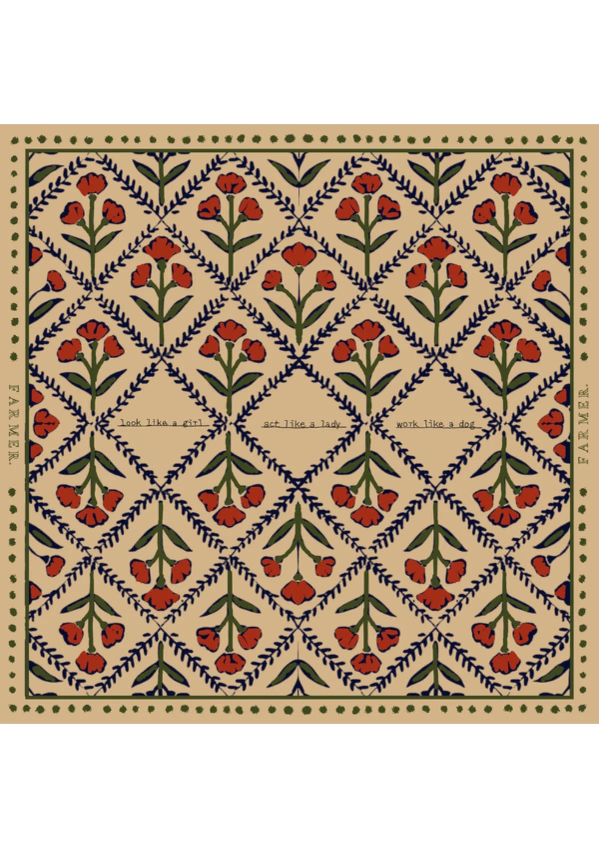 Wallflower Cotton Bandana Scarf