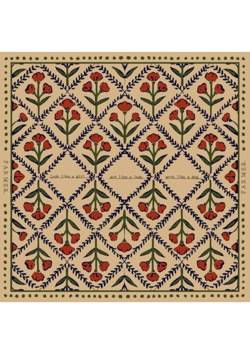 Wallflower Cotton Bandana Scarf